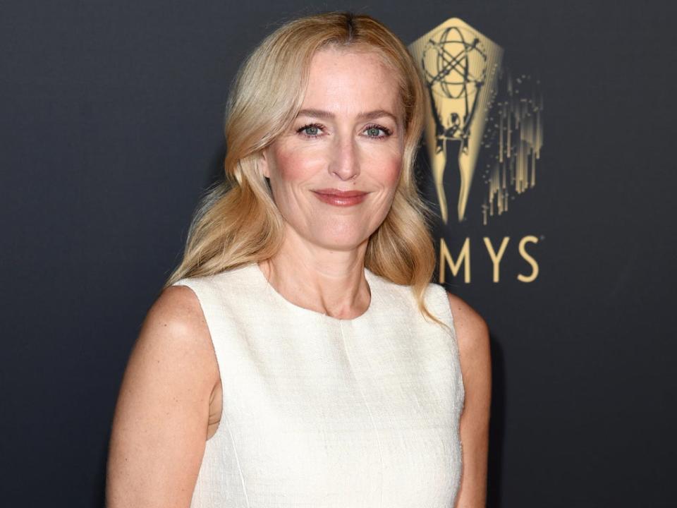 Gillian Anderson at the 73rd Primetime Emmys in London (Gareth Cattermole/Getty Images)