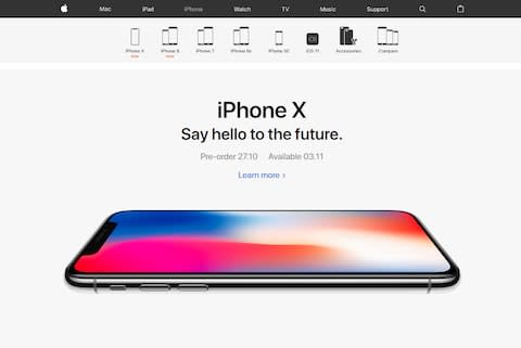 Apple has billed the iPhone X as the future of its smartphone, which will "“set the path for technology for the next decade" - Credit: Apple