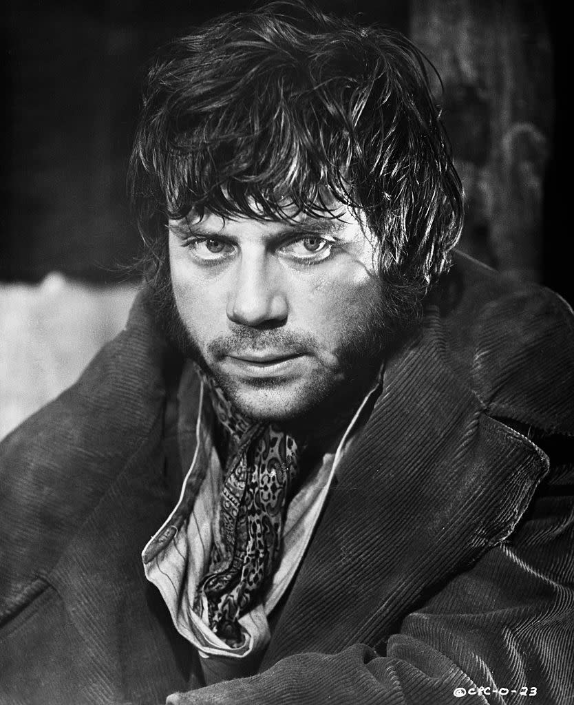 Oliver Reed in Oliver!, dressed as a pauper with dirty hair and raggedy clothes