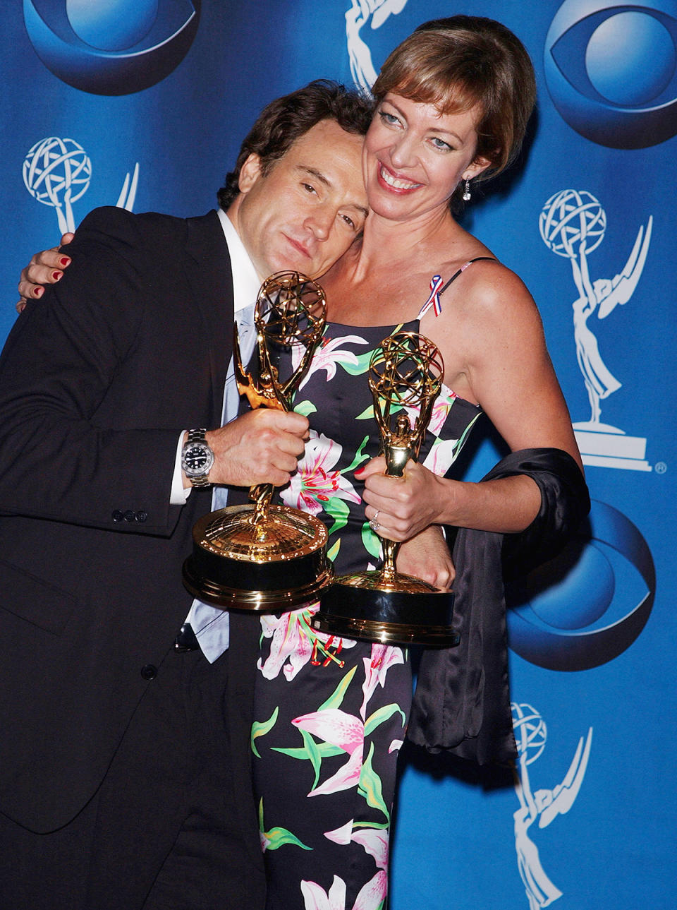 <p><em>The West Wing</em> won outstanding drama series for the second year in a row and the two of the show's stars, Bradley Whitford and Allison Janney, took home awards for outstanding supporting actor/actress in a drama series. </p>