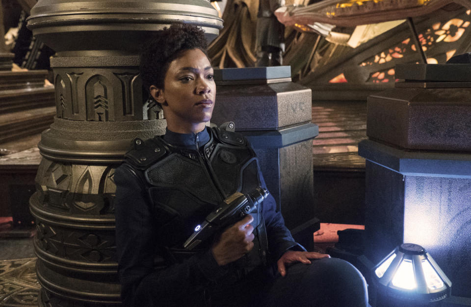 Sonequa Martin-Green as First Officer Michael Burnham on <em>Star Trek: Discovery</em> (Photo: Michael Gibson/CBS)