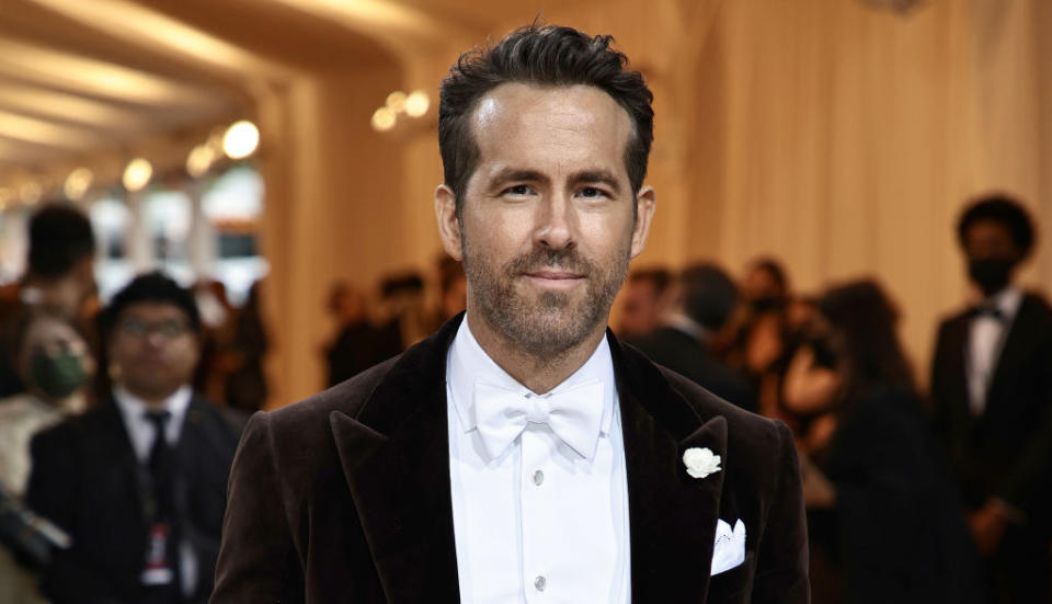 A closeup of Ryan Reynolds