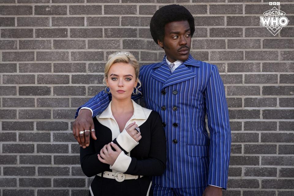'Doctor Who' stars Ncuti Gatwa and Millie Gibson wear some 'fab gear' for '60s-set episode