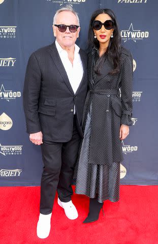 <p>JC Olivera/Variety via Getty</p> Wolfgang Puck and Gelila Assefa Puck in 2024.