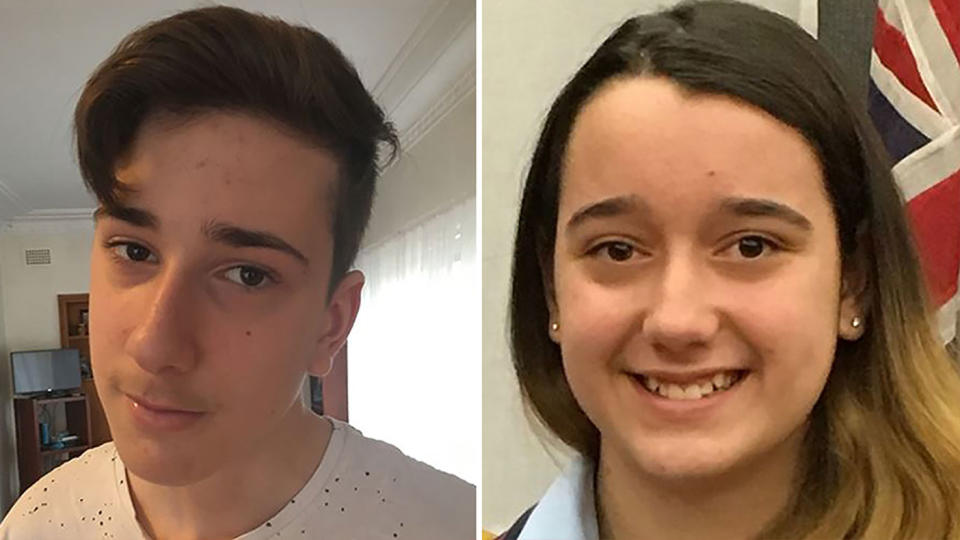 Sydney teenagers Jack, 15, and Jennifer Edwards, 13, were murdered by their father in 2018. Source: AAP