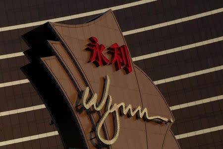 FILE PHOTO: A general view of Wynn Macau resort in Macau, China November 21, 2015. REUTERS/Bobby Yip/FIle Photo