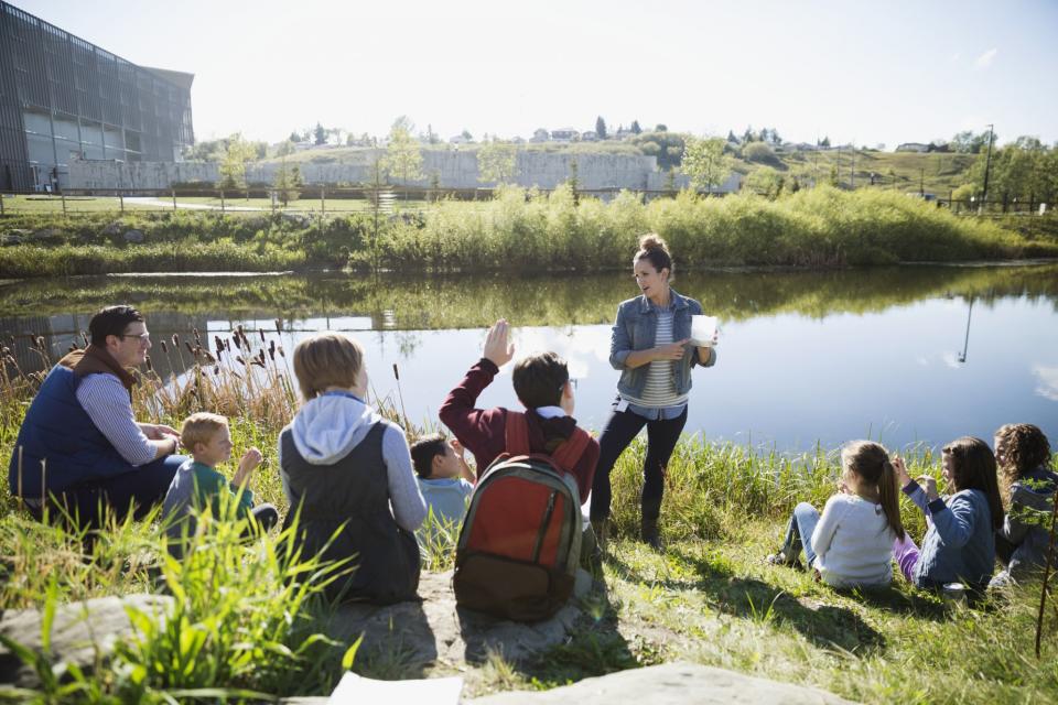 <p>While we're all being more 'mindful' about the way we bring up our children, we're likely to see this same, more organic, way of thinking reflected in our childcare provision. "Forest Schools are springing up everywhere, even on a ‘pop-up’ basis in mainstream education," explains Jo Wiltshire, parenting expert for <a rel="nofollow noopener" href="http://www.childcare.co.uk" target="_blank" data-ylk="slk:childcare.co.uk;elm:context_link;itc:0;sec:content-canvas" class="link ">childcare.co.uk</a> "Children go outside, work as a team, learn about nature and get hands-on. An increasing amount of nurseries and primary schools are offering this approach, and we may see childminders also focusing on the outdoors too, as an ‘added value’ provision for families who value it." According to Jo nature-centred schools are very common in Scandinavian countries and across Europe, and this is an area the UK is just starting to catch on to. "It is a child-led approach which encourages independence and creative thinking, and appeals to a range of personalities and learning styles. Time to get the wellies on and get outside!" [Photo: Getty] </p>