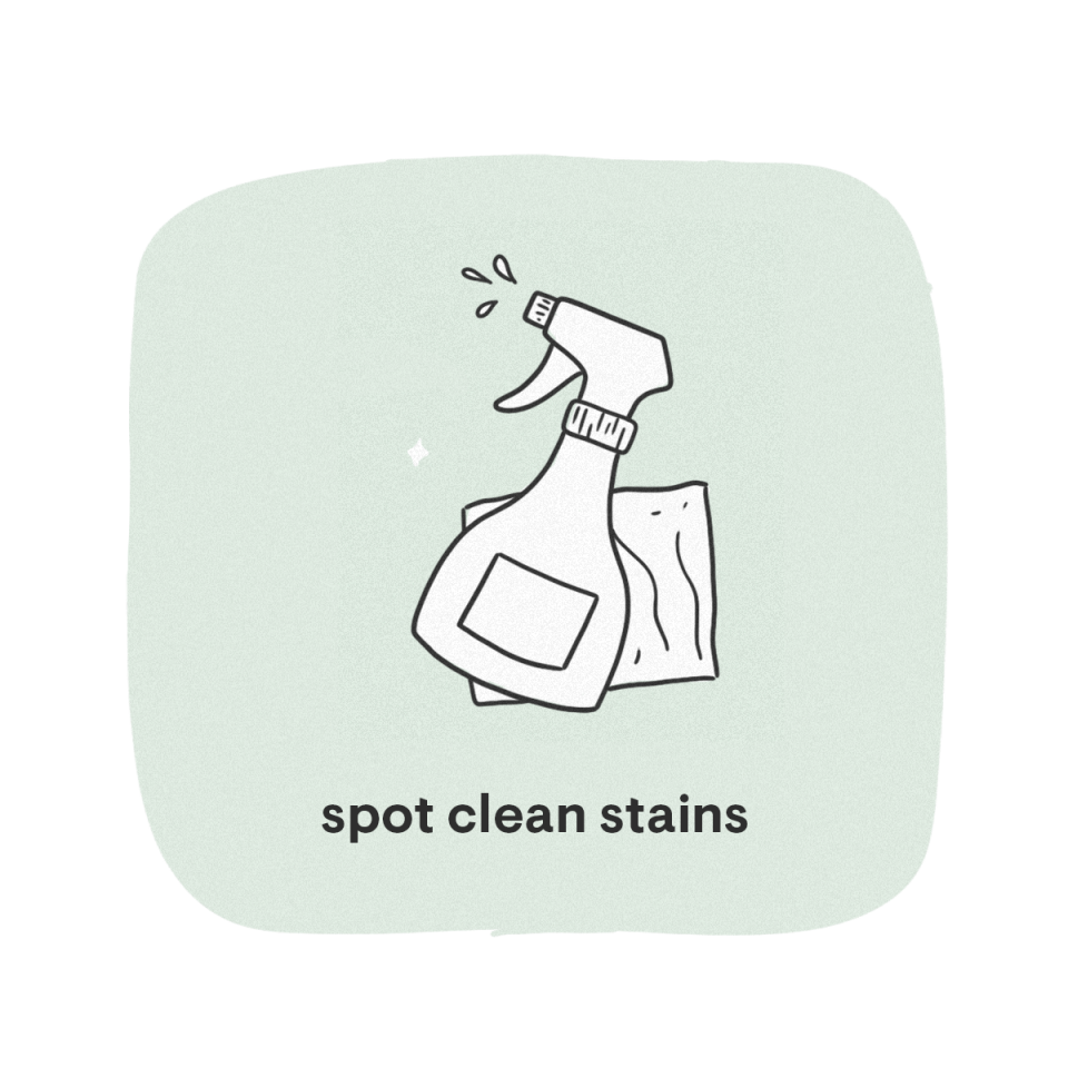 spot clean stains graphic