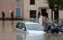 Southern part of France hit by heavy rain fall