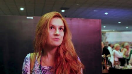 FILE PHOTO: Accused Russian agent Maria Butina speaks to camera at 2015 FreedomFest conference in Las Vegas, Nevada, U.S., July 11, 2015 in this still image taken from a social media video obtained July 19, 2018. FreedomFest/via REUTERS