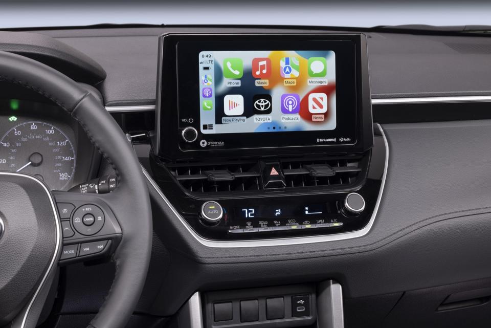 Apple CarPlay in 2023 Toyota Corolla.