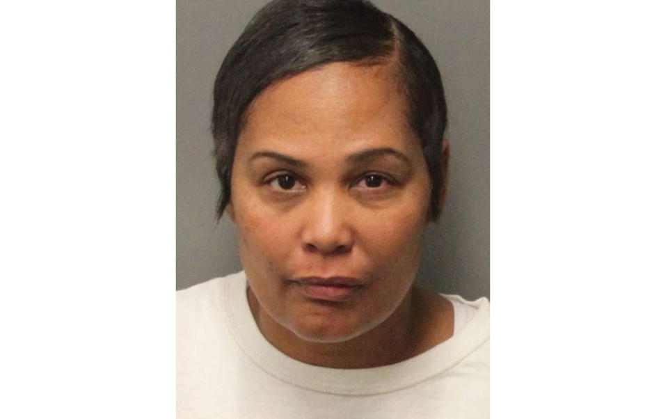 FILE - In this undated photo provided by the Riverside Sheriff's Department shows Sherra Wright. The ex-wife of slain former NBA player Lorenzen Wright agreed to a deal Thursday, July 25, 2019, in which she pleads guilty to facilitation to first-degree murder and receives a 30-year prison sentence. Wright entered the plea during a hearing in Shelby County Criminal Court. (Riverside Sheriff's Department via AP, File)
