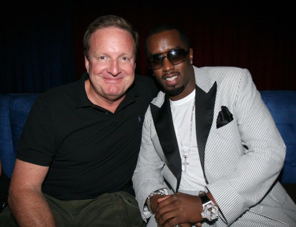 Diddy’s relationship with billionaire Ron Burkle appears to be his longest business relationship. In 2015, Diddy again teamed up with Burkle and Mark Wahlberg to buy water company AquaHydrate. Johnny Nunez/WireImage.com