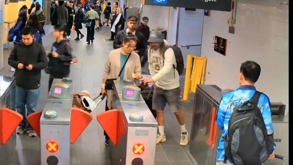 Assignment Freelance Picture CCTV of Danny Lim being assaulted at Strathfield Station in September\n 2022. Picture: Supplied.