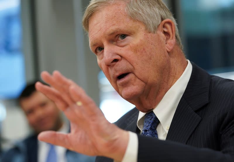 U.S. Agriculture Secretary Tom Vilsack is interviewed by Reuters in Washington