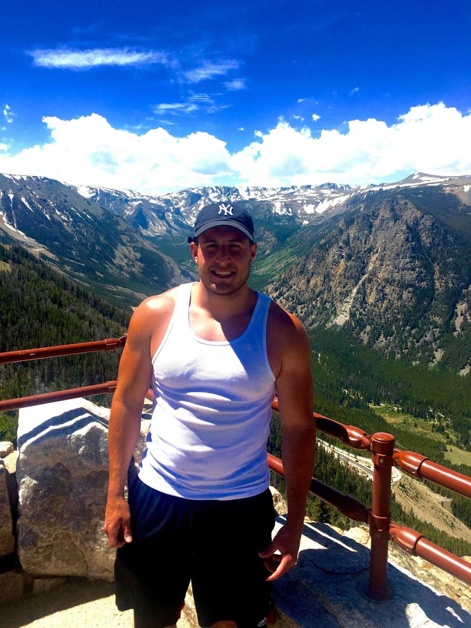 Alec Pelletier in Yellowstone National Park, Montana, in June 2016.