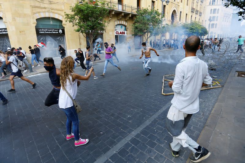 Protests called for in central Beirut days after devastating explosion