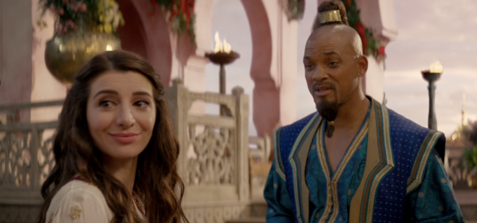 The Genie and Dalia in the live-action Aladdin