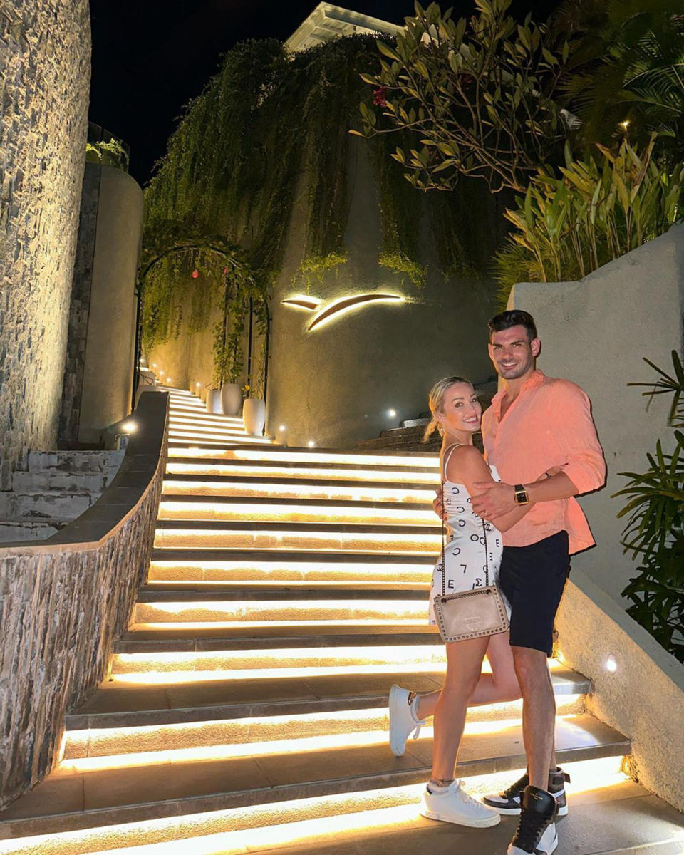 <p><strong>Location:</strong> Bali, Indonesia</p> <p><em>Selling Sunset </em>star Mary Fitzgerald and husband Romain Bonnet enjoyed a relaxing belated honeymoon at <a href="https://www.hiddenhillsvillas.com/" rel="nofollow noopener" target="_blank" data-ylk="slk:Hidden Hills Villas;elm:context_link;itc:0;sec:content-canvas" class="link ">Hidden Hills Villas</a> in Bali over the holidays. Fitzgerald shared some of her favorite moments from the trip on <a href="https://www.instagram.com/p/CnAiRwTyFVA/" rel="nofollow noopener" target="_blank" data-ylk="slk:Instagram;elm:context_link;itc:0;sec:content-canvas" class="link ">Instagram</a>, including the resort's scenic views from the gym and a plate filled with topical fruit.</p> <p>"Just can't get over how perfect this trip has been thanks to <a href="https://www.instagram.com/hiddenhillsvillas/" rel="nofollow noopener" target="_blank" data-ylk="slk:@hiddenhillsvillas;elm:context_link;itc:0;sec:content-canvas" class="link ">@hiddenhillsvillas</a>," she wrote in the caption, adding, "we are so so grateful!! 🌴"</p>