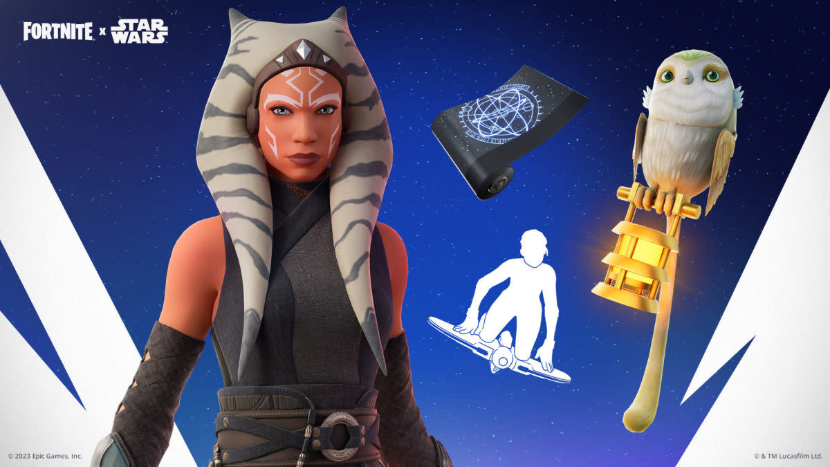 Ahsoka Tano is the latest of many Star Wars skins to come to Fortnite.<p>Epic Games</p>