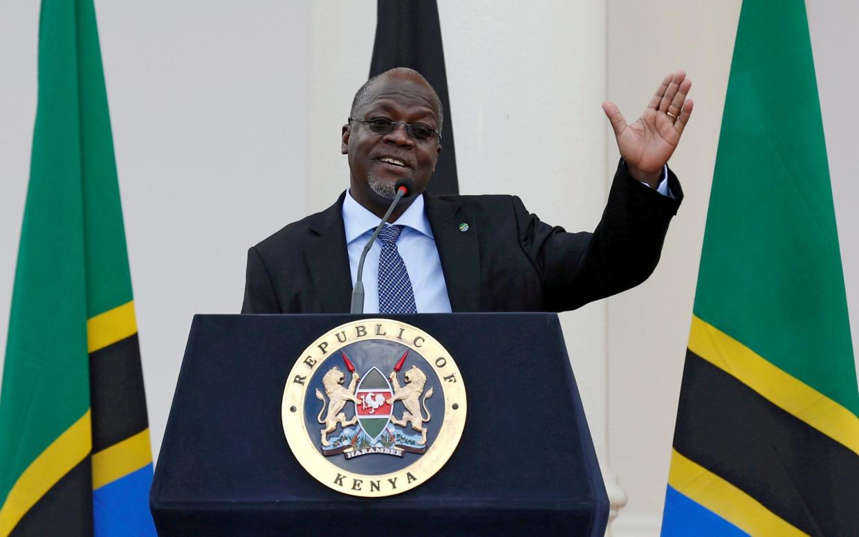 John Magufuli on an official visit to Kenya in 2016 - REUTERS