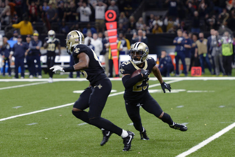 The New Orleans Saints defense gets a home matchup with Bryce Petty in Week 15, which makes this D a priority fantasy pickup. (AP Photo/Bill Feig)