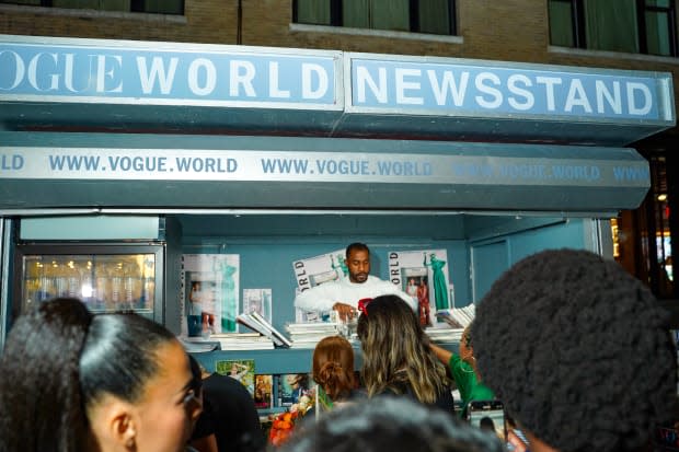 A newstand at 'Vogue' World 2022.<p>Photo: Sean Zanni/Getty Images for Vogue</p>