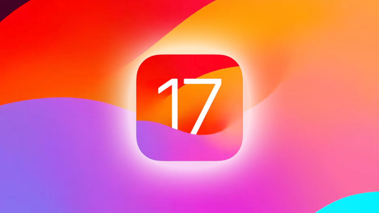  IOS 17 hero graphic press image. 