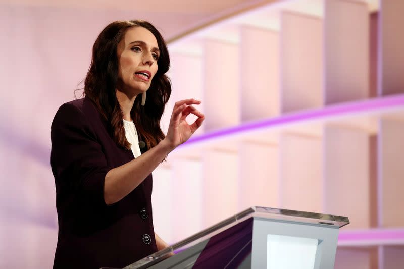 FILE PHOTO: FILE PHOTO: New Zealand Prime Minister Ardern participates in a debate in Auckland