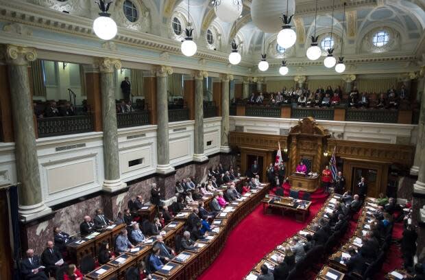 In her speech from the throne, Lt.-Gov. Janet Austin said the government is at a turning point in the fight to end the pandemic. (Jonathan Hayward/Canadian Press - image credit)