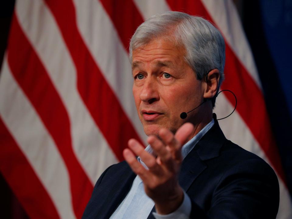 Jamie Dimon, CEO of JPMorgan Chase, speaks about investing in Detroit during a panel discussion at the Kennedy School of Government at Harvard University in Cambridge, Massachusetts, U.S., April 11, 2018.