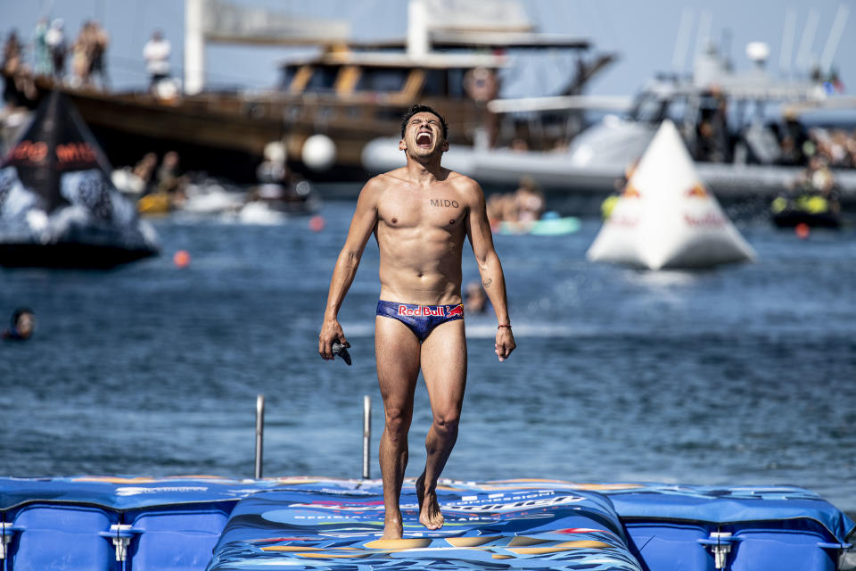 Jonathan Paredes busca quien lo pueda apoyar con un viaje a los Campeonatos Mundiales de World Aquatics  (Foto de: Dean Treml/Red Bull via Getty Images)