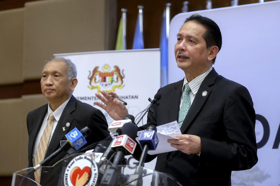 Health director-general Datuk Dr Noor Hisham Abdullah said Malaysia’s death toll from Covid-19 went up to 122 today with the death of a 72-year-old Malaysian man. — Bernama pic