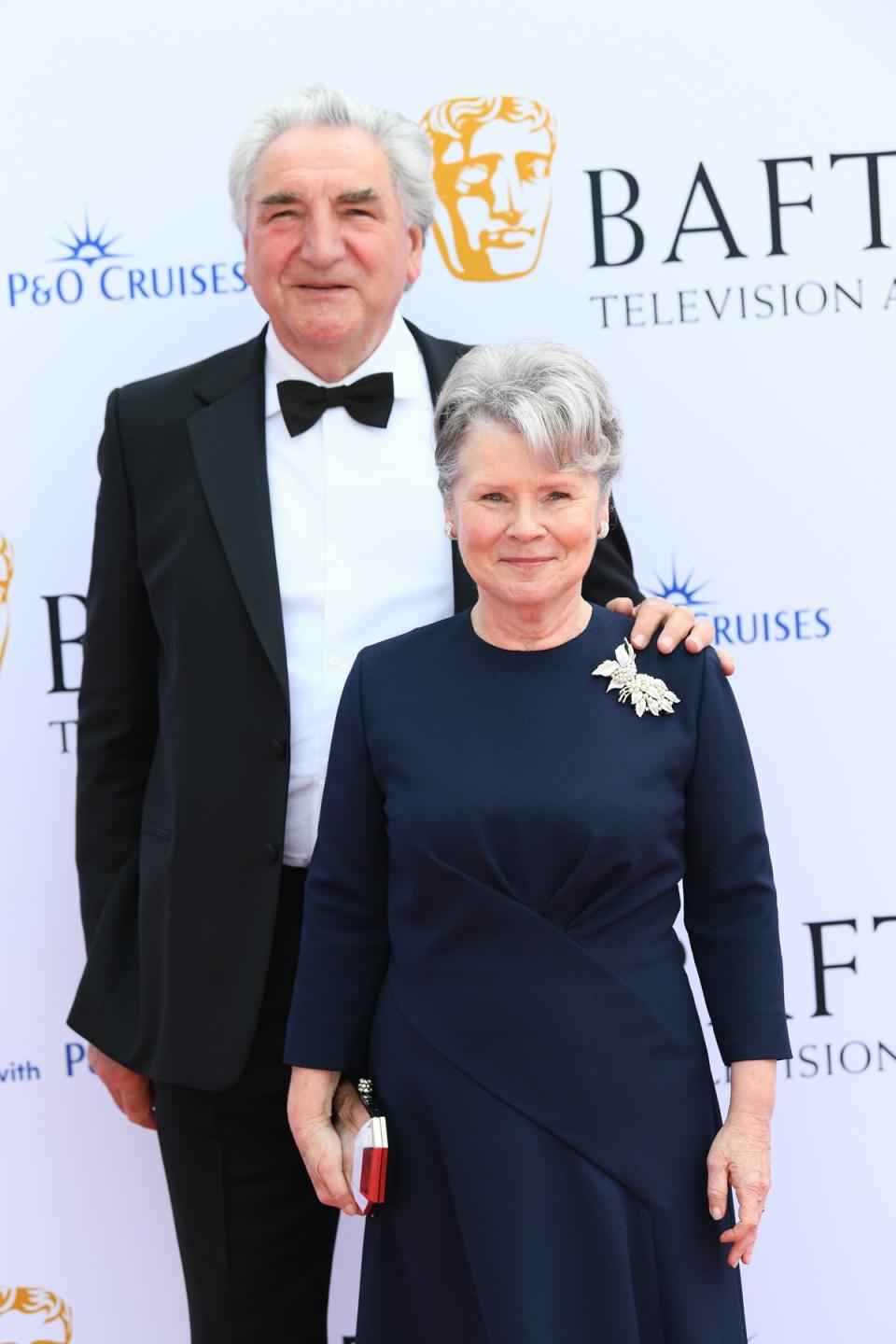 Jim Carter and Imelda Staunton at the 2023 BAFTA Television Awards (Getty Images)