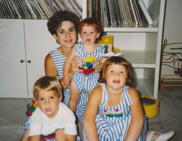 The author and her three children, circa 1991. 