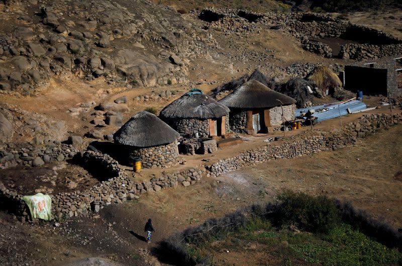 General view of homestead at Ha Motjatji Village outside the capital Maseru