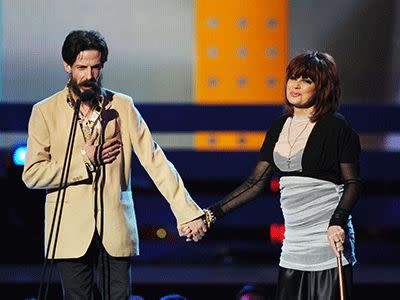 Actor Noah Taylor joins Chrissy at the 25th Anniversary ARIA Awards in Sydney in 2011.