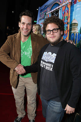 Paul Rudd and Jonah Hill at the Los Angeles premiere of Fox Searchlight's The Darjeeling Limited