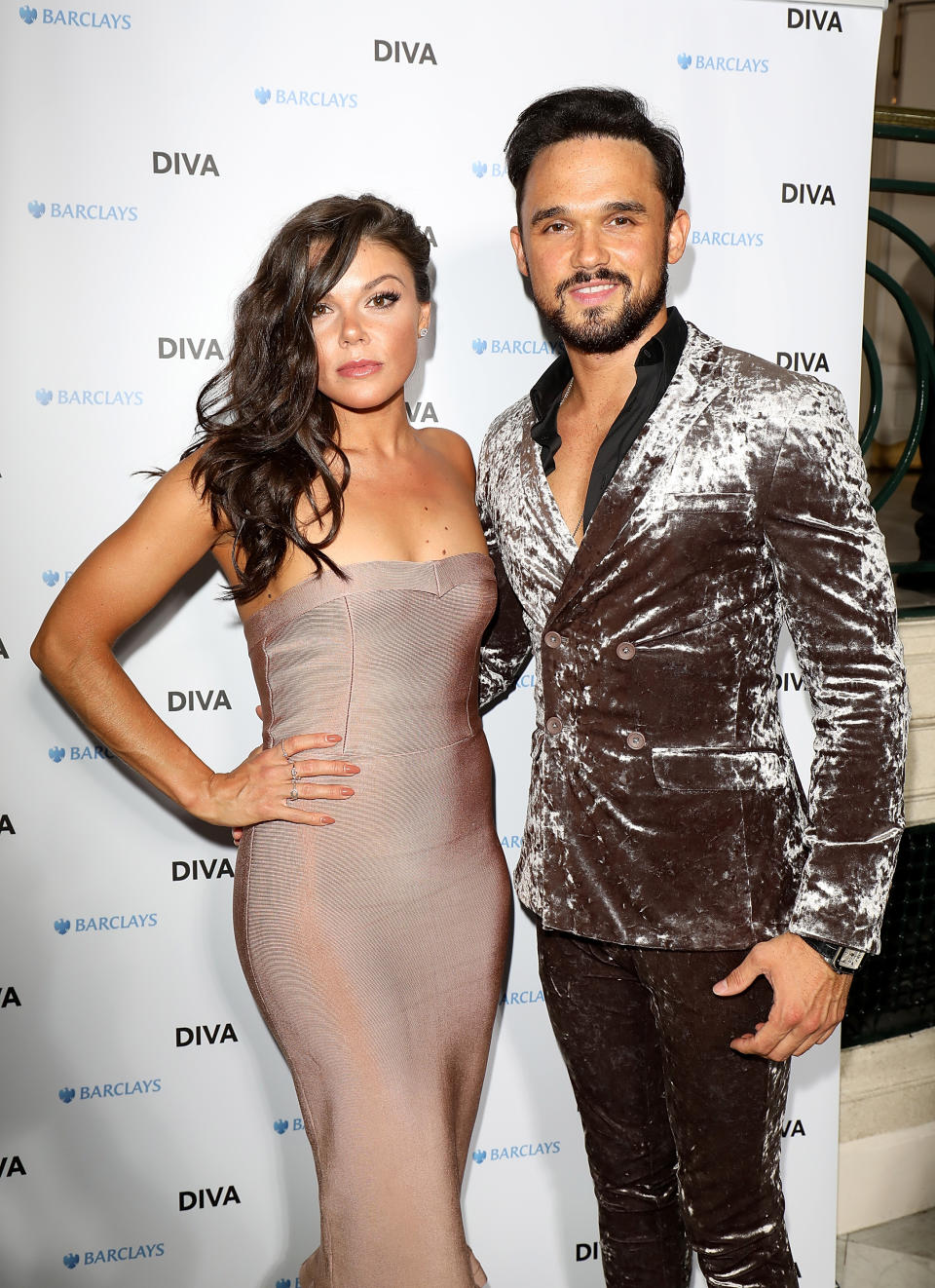 Faye Brookes and Gareth Gates attend the 2018 Diva Awards at The Waldorf Hilton Hotel on June 8, 2018 in London, England.  (Photo by Tim P. Whitby/Getty Images for Diva Magazine)