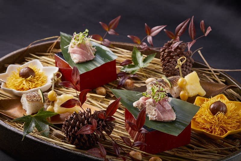 Ukai Kaiseki精選季節旬鮮美味。圖片提供/晶英國際行館