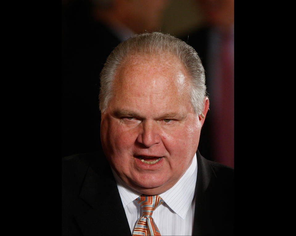 After Rush Limbaugh faced extreme criticism in regards to his disparaging comments about Sandra Fluke in March 2012, Maher received criticism, from both sides, for his defensive remark stating, "I don't like it that people are made to disappear when they say [...] something you don't like. That's America. Sometimes you're made to feel uncomfortable, okay?" But this comment was clearly not meant to be taken as reconciliatory, as Maher called Limbaugh a <a href="http://newsbusters.org/blogs/noel-sheppard/2012/03/10/bill-maher-rush-limbaughs-stupid-fat-f-k-who-s-not-funny">"fat f**ck, whose not funny"</a>, immediately after. 