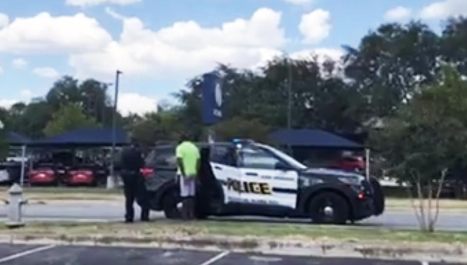 A Black jogger, mistaken for a domestic-violence suspect in Texas, was arrested could face felony charges stemming from the ensuing scuffle with police officers, authorities said Tuesday. (Victor Maas)