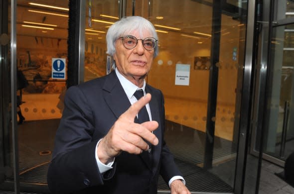 Ecclestone arrives in court