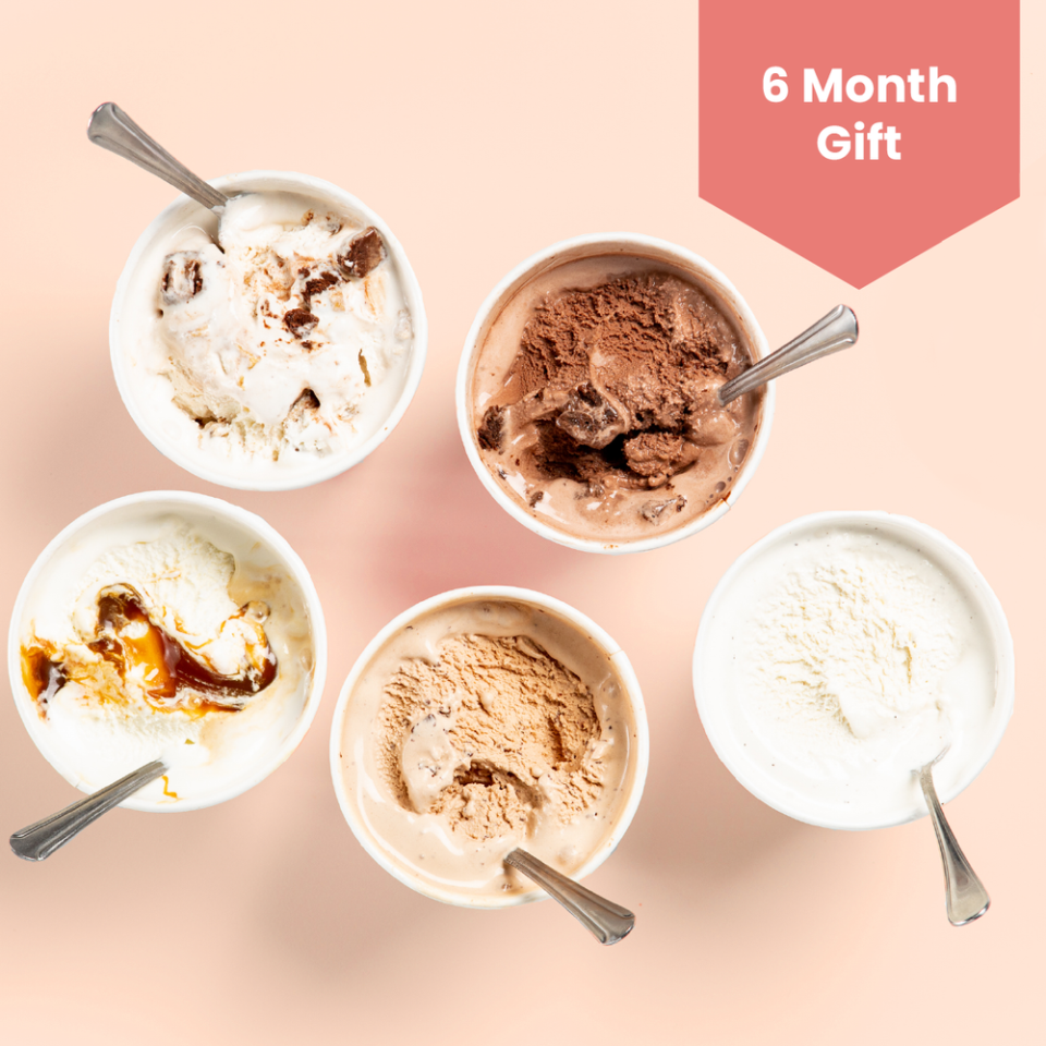 <p><a href="https://saltandstraw.com/collections/pints-club-all/products/pints-club-gift-6-months" rel="nofollow noopener" target="_blank" data-ylk="slk:Shop Now;elm:context_link;itc:0;sec:content-canvas" class="link ">Shop Now</a></p><p>Salt & Straw Ice Cream 6-Month Pint Club</p><p>saltandstraw.com</p><p>$427.50</p>