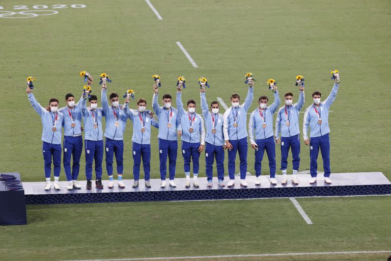 Una postal para siempre: Los Pumas 7s celebran su bronce olímpico en Tokio 2020