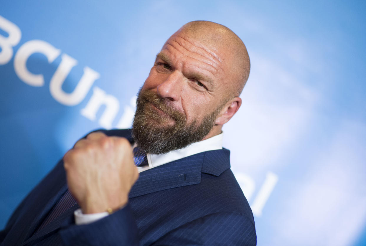 Triple H es miembro del Salón de la Fama de la WWE, gracias a su carrera como miembro del equipo DX. (VALERIE MACON/AFP via Getty Images)