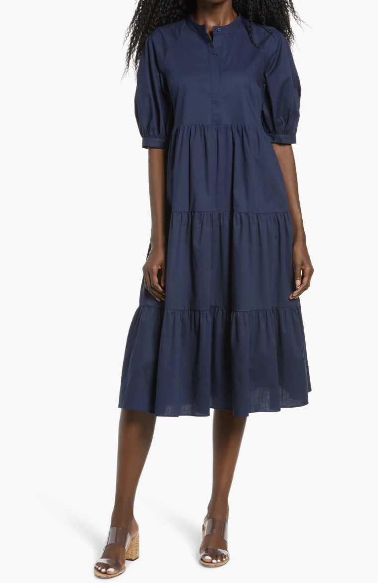 English Factory Puff Sleeve Dress