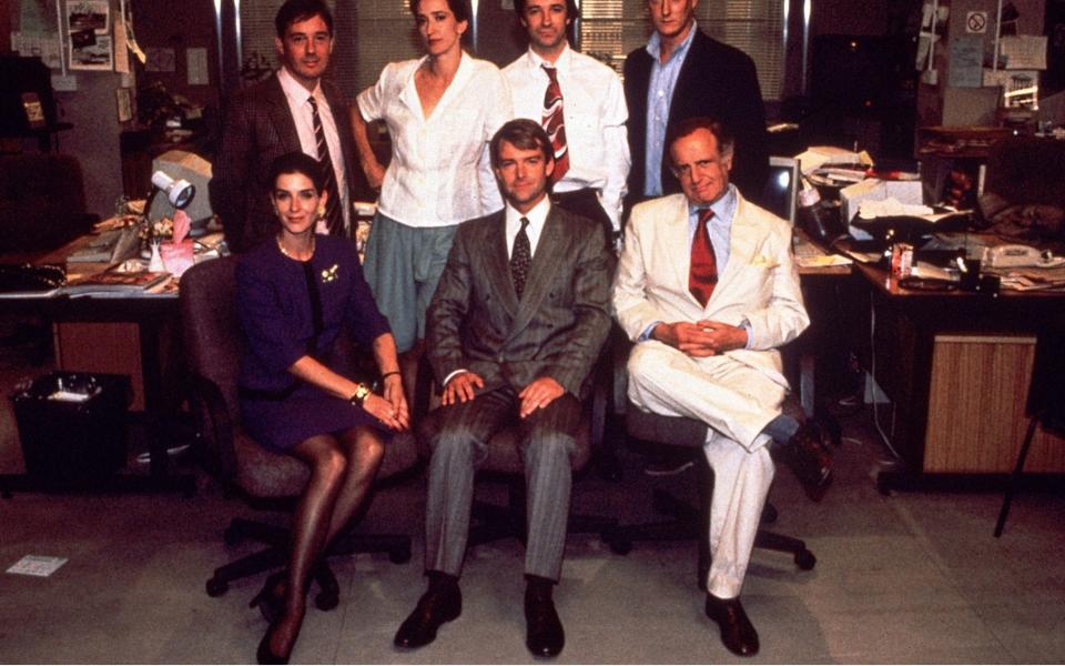 The cast of Drop the Dead Donkey - Paramount