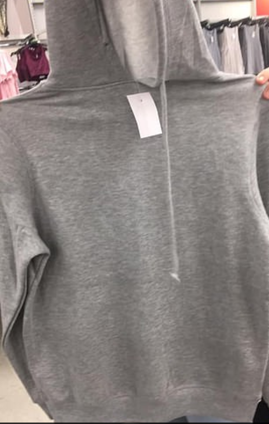 Kmart hoodie pocket fail