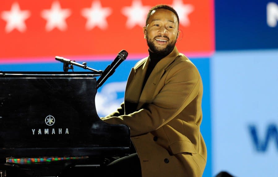 John Legend Performs at Joe Biden Rally